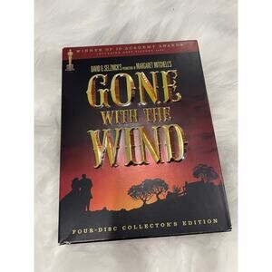 Gone With the Wind DVD, 2004, 4-Disc Set Collectors Edition Preowned Complete